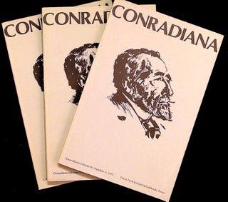 Item #27342 Conradiana: A Journal of Joseph Conrad. Volume IV, Numbers 1, 2, and 3. 1972. Joseph...