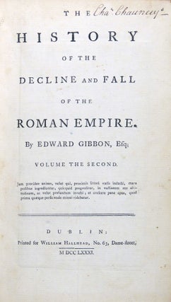 The History of the Decline and Fall of the Roman Empire. 10 volumes.