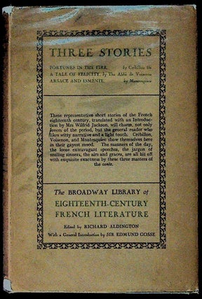 Item #27624 Three Stories. translated, introductions by