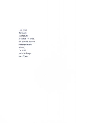 When I'm on the table saw at work, I grieve for you my love (Northern Love Poems)