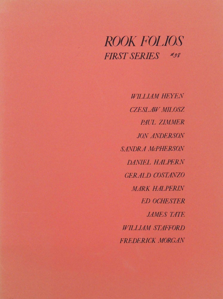 Item #27792 Encircled by an Alphabet. A Portfolio of Twelve Poems. Rook Press, Czeslaw Milosz, James Tate, William Lint.
