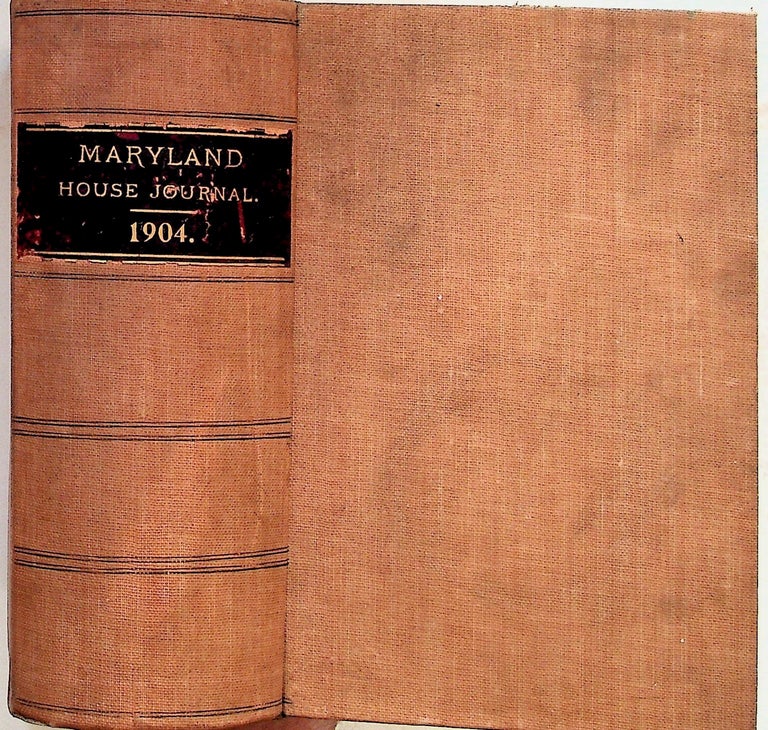 Item #28239 Journal of Proceedings, of the House of Delegates of Maryland, January Session, 1904. Unknown.