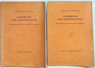 Item #28246 Lehrbuch der Graphologie. Psychodiagnostik auf Grund graphischer Komplexe....