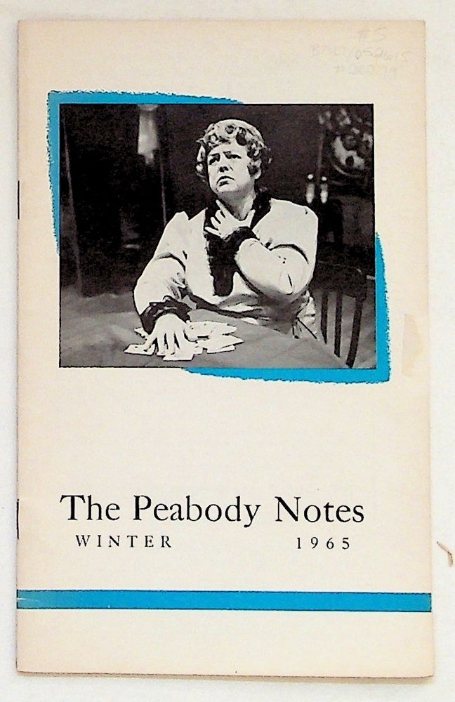 Item #28279 The Peabody Notes, Winter 1965. Unknown.