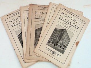 Item #28588 Monthly Bulletin. Collection of 5 issues from 1923 and 1924. Automobile Club of Maryland