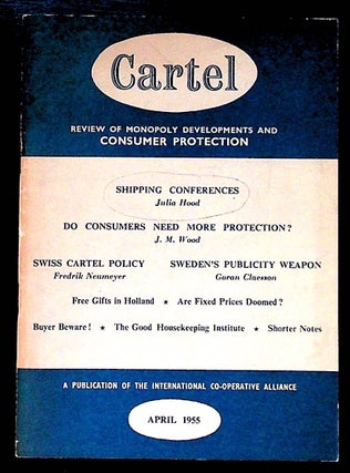 Item #28663 Cartel. Quarterly Review of Monopoly Developments & Consumer Protection. Volume 5,...