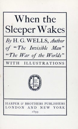 Item #28947 When the Sleeper Wakes. H. G. Wells