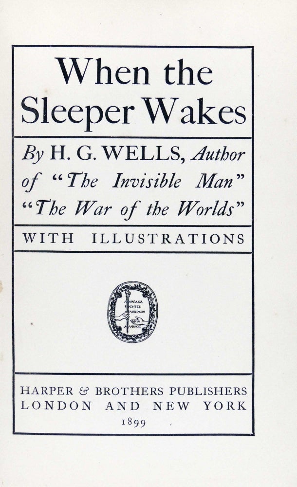 Item #28947 When the Sleeper Wakes. H. G. Wells.