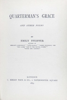 Quarterman's Grace and Other Poems