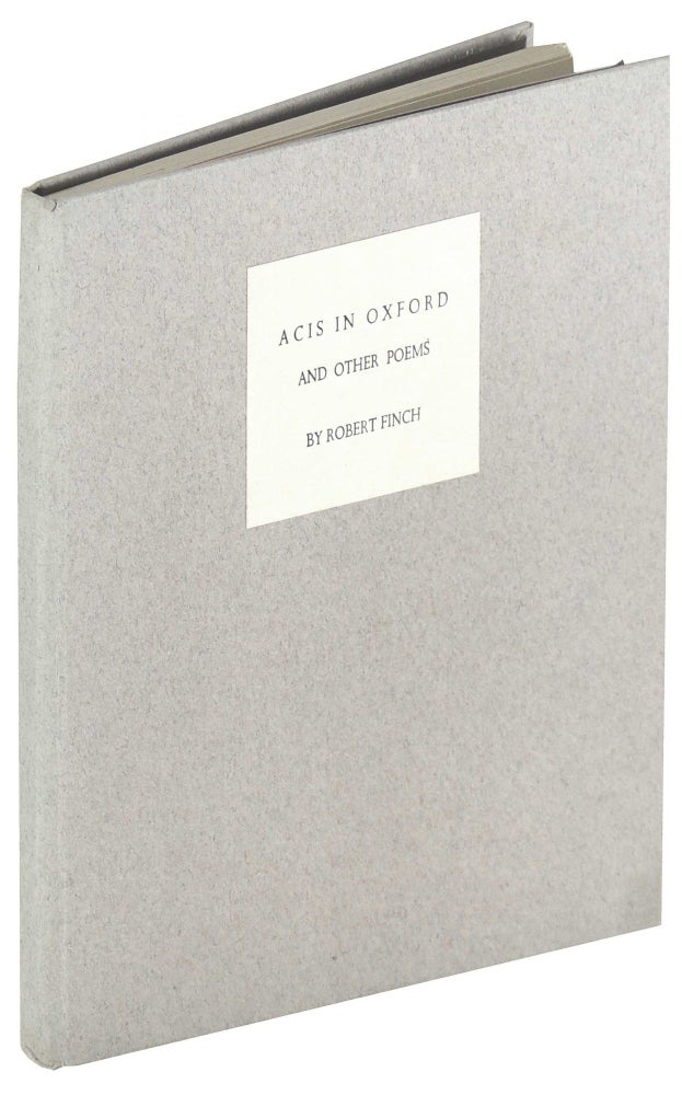 Item #29914 Acis in Oxford and other poems. Herbert Davis, Robert Finch.