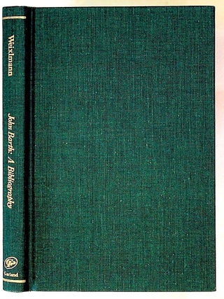 Item #30235 John Barth, a descriptive primary and annotated secondary bibliography, including a...