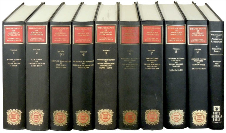 Item #30501 Bibliography of American Literature 10 Volumes. Jacob Blanck, Michael Winship.