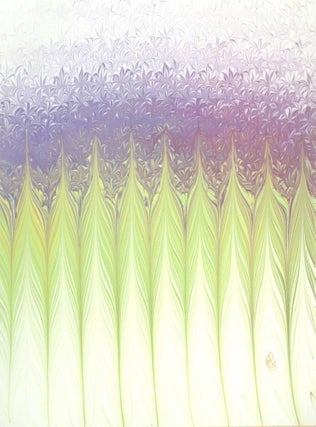 Item #31176 Lily of the Valley Original Marbled Graphic. Robert Wu