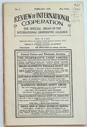 Item #31278 Review of International Co-operation: The Official Organ of the International...