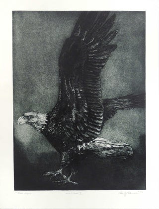 Item #31308 Bald Eagle [Original Print]. Cheloniidae Press, Alan James Robinson, artist
