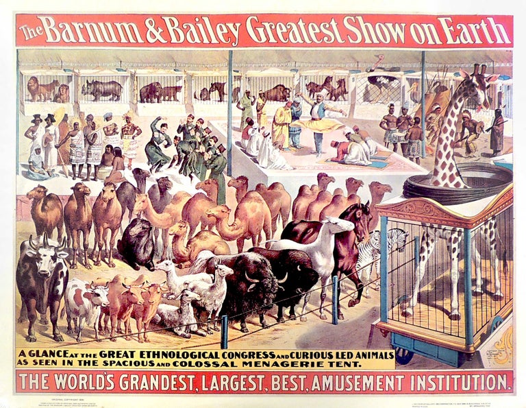Item #31341 Barnum and Bailey Greatest Show on Earth Circus Poster. Barnum and Bailey.