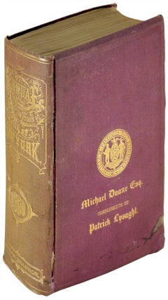 Item #31786 Manual of the Corporation of City of New York for 1869. Joseph Shannon