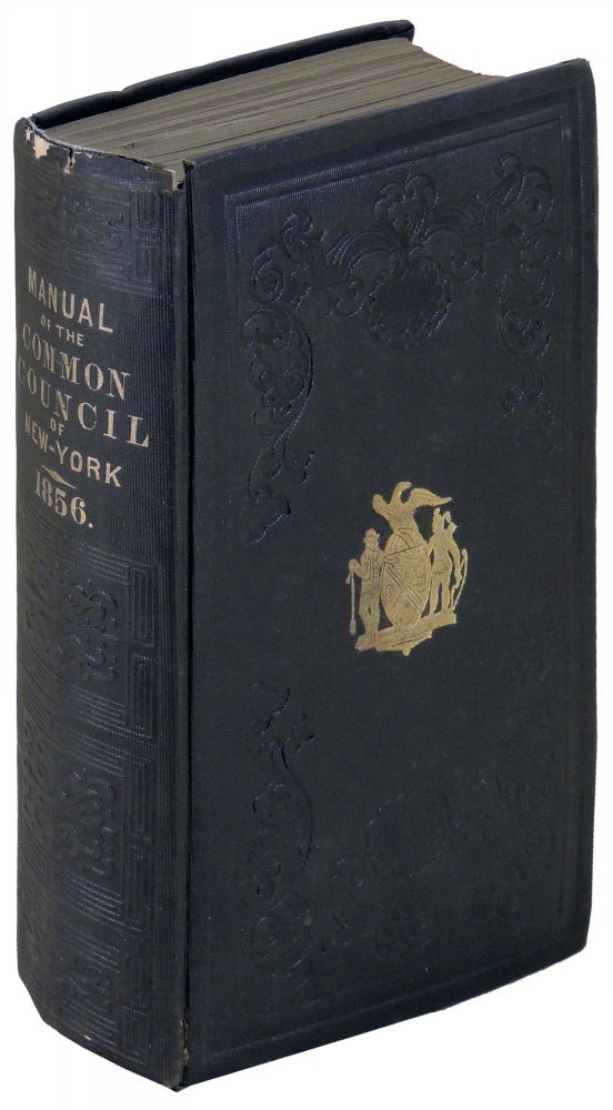 Item #31792 Manual of the Corporation of City of New York for 1856. D. T. Valentine, David Thomas.