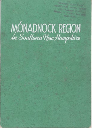 Item #31806 Monadnock Region in Southern New Hampshire. John E. Coffee Monadnock Region Association