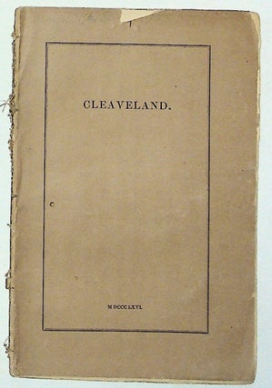 Item #31808 Memorial of Elisha Lord Cleaveland. Unknown