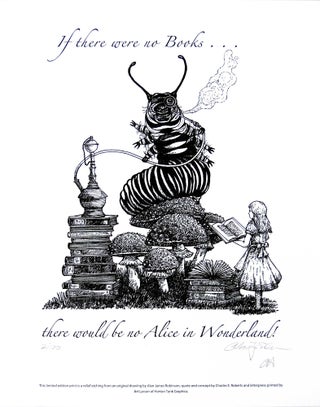 Item #32215 If there were no books ... there would be no Alice in Wonderland! PRINT. Cheloniidae...