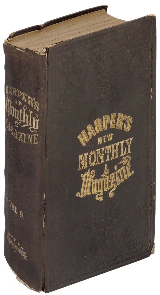 Item #32374 Harper's New Monthly Magazine Volume IX (9) June to November 1854. Herman Melville.