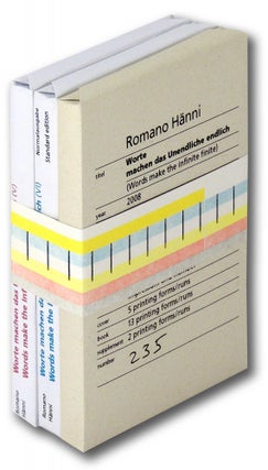 Item #32601 Worte Machen das Unendliche Endlich VII, VI, V. Words Make the Infinite Finite VII,...