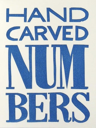 Hand Carved Numbers