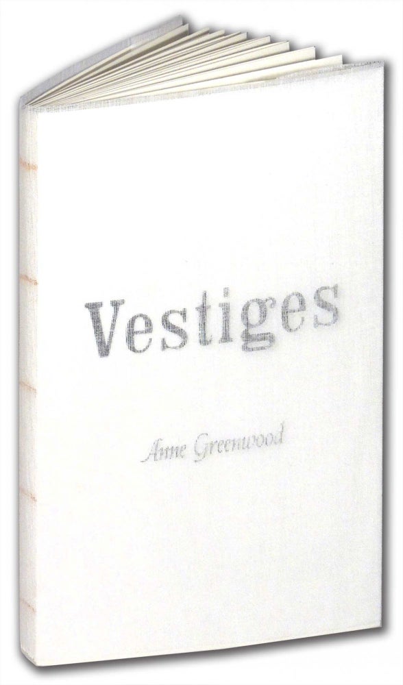Item #33014 Vestiges. Anne Greenwood, introduction Mauricio Rioseco Milano.