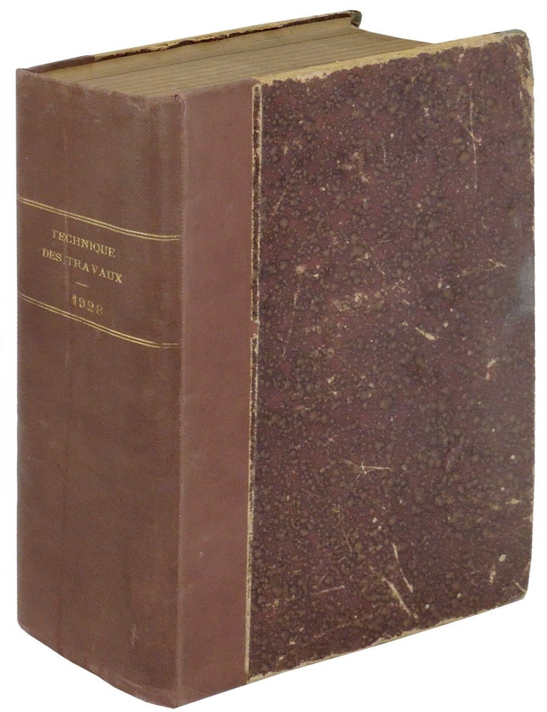 Item #33287 La Technique des Travaux: Revue Mensuelle des Procedes de Construction modernes 4me annee. 1928 [Monthly Review of Modern Construction Processes. Fourth Year]
