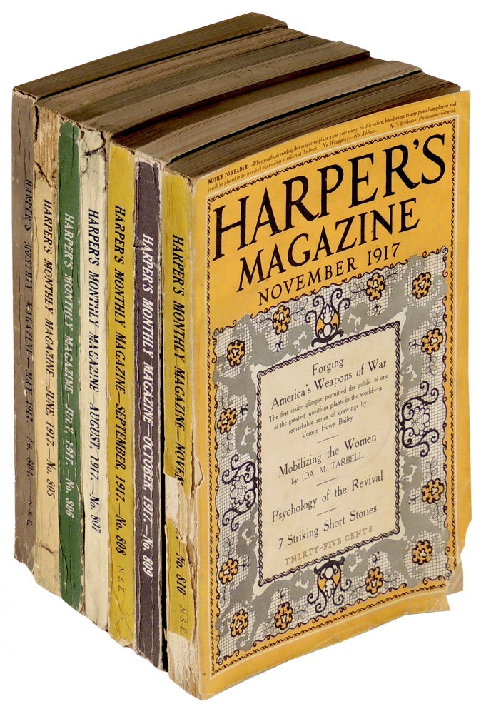 Item #33359 Harper's Magazine [Mark Twain's Letters] Numbers 804, 805, 806, 807, 808, 809, and 810. Mark Twain.