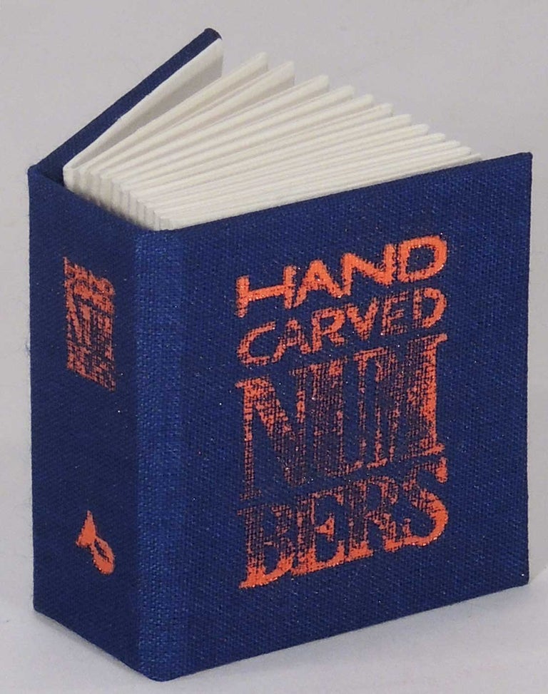 Item #33698 Hand Carved Numbers (Miniature). Abstract Orange, Lauren Emeritz.