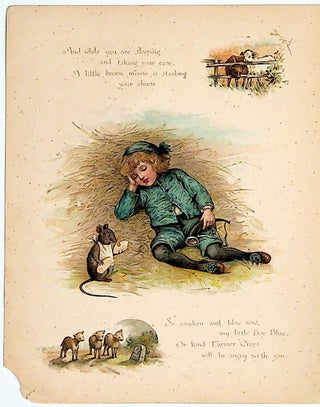 Item #33760 A Long Time Ago. Favourite Stories Retold. ILLUSTRATION ONLY - Little Boy Blue. Mrs....