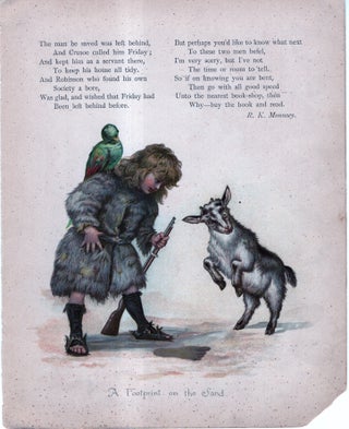 Item #33761 A Long Time Ago. Favourite Stories Retold. ILLUSTRATION ONLY - A Footprint in the...