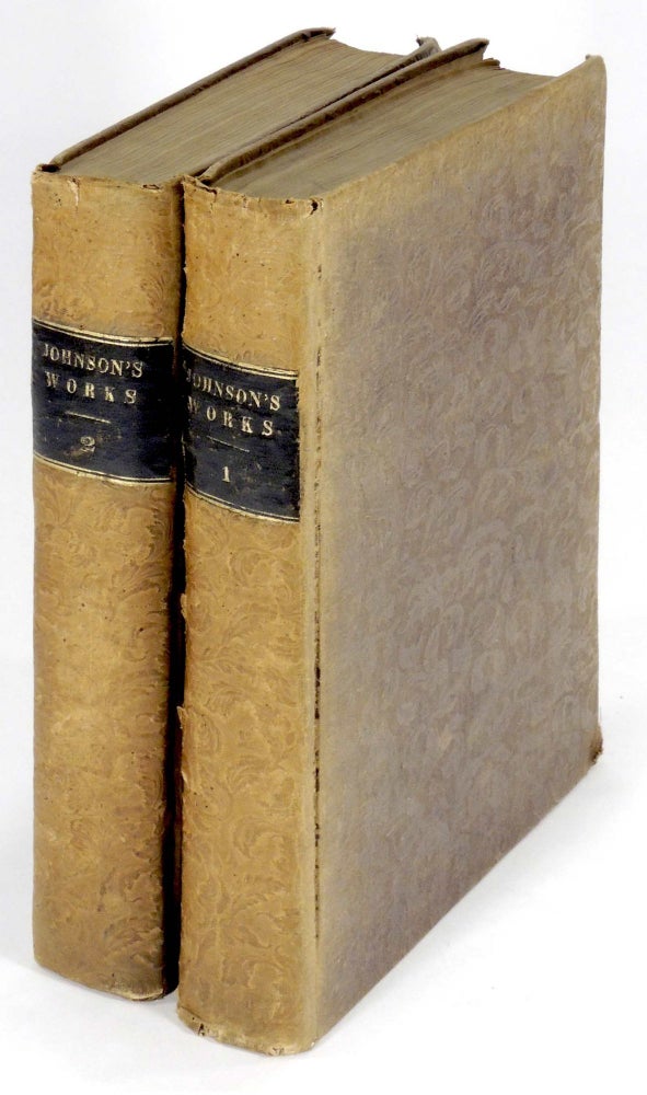 Item #33808 The Works of Samuel Johnson with an essay on his life and genius by Arthur Murphy. Samuel Johnson, Arthur Murphy.