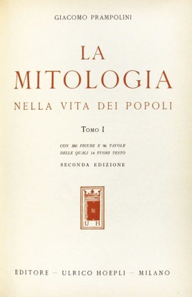La Mitologia Nella Vita Dei Popoli. Tomo I