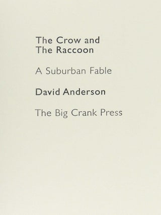 The Crow and the Raccoon: A Suburban Fable