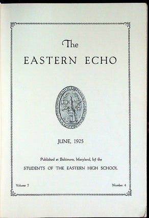Eastern Echo, June 1925, Volume 7 Number 4