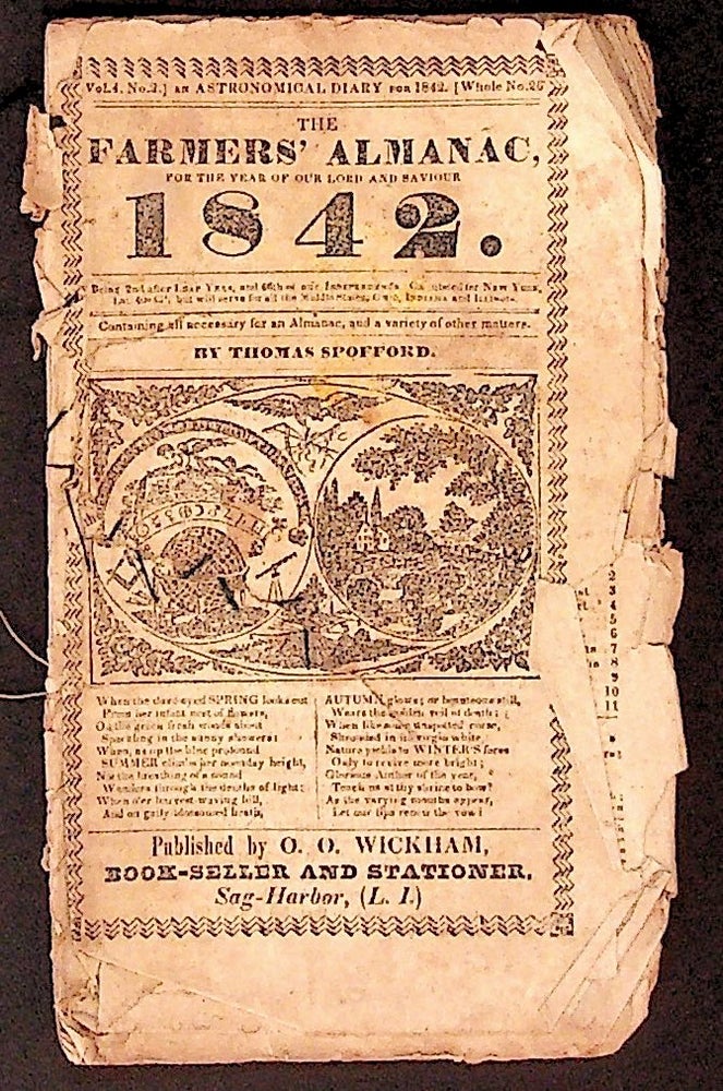 Item #34129 The Farmers' Almanac, for the Year of Our Lord and Saviour 1842. Thomas Spofford.