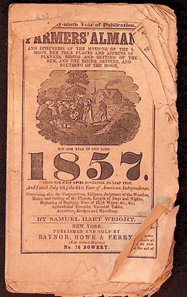 Item #34142 Farmer's Almanac and Ephemeris of the Motions of the Sun and Moon, the True...