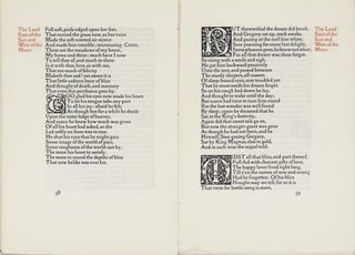 Item #34159 Eight leaves from The Earthly Paradise. Kelmscott Press, William Morris