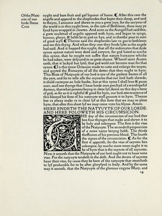 Item #34174 Six leaves from The Golden Legend. Kelmscott Press, Jacobus de Voragine, William...