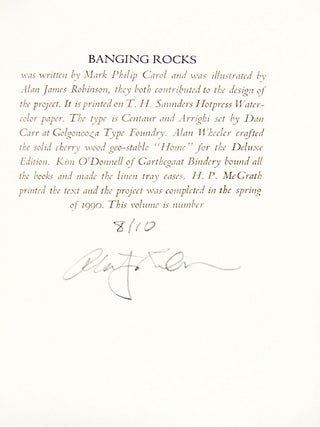 The Banging Rocks: a Dissertation on the Origins of a Species of Rock Descended with Modification from the Ancient Piroboli, Complete with Elaborate Descriptions of its Sexual and Social Habits, Information Regarding its Behaviors and Activities, as well as Details Pertaining to its Care and Feeding,