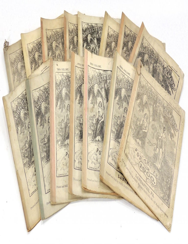 Item #34309 Agricultural Almanac for the Year of Our Lord 1900 - 1914 (Collection of 15 Almanacs). Unknown.