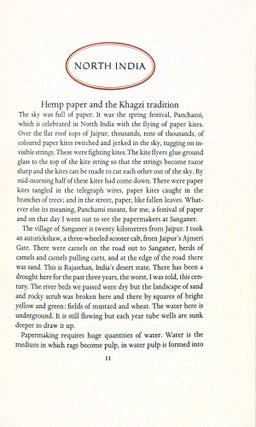 A Paper Journey: Travels among the Village Papermakers of India and Nepal