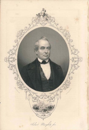 Item #34483 Engraved Portrait of Silas Wright Jr. (print