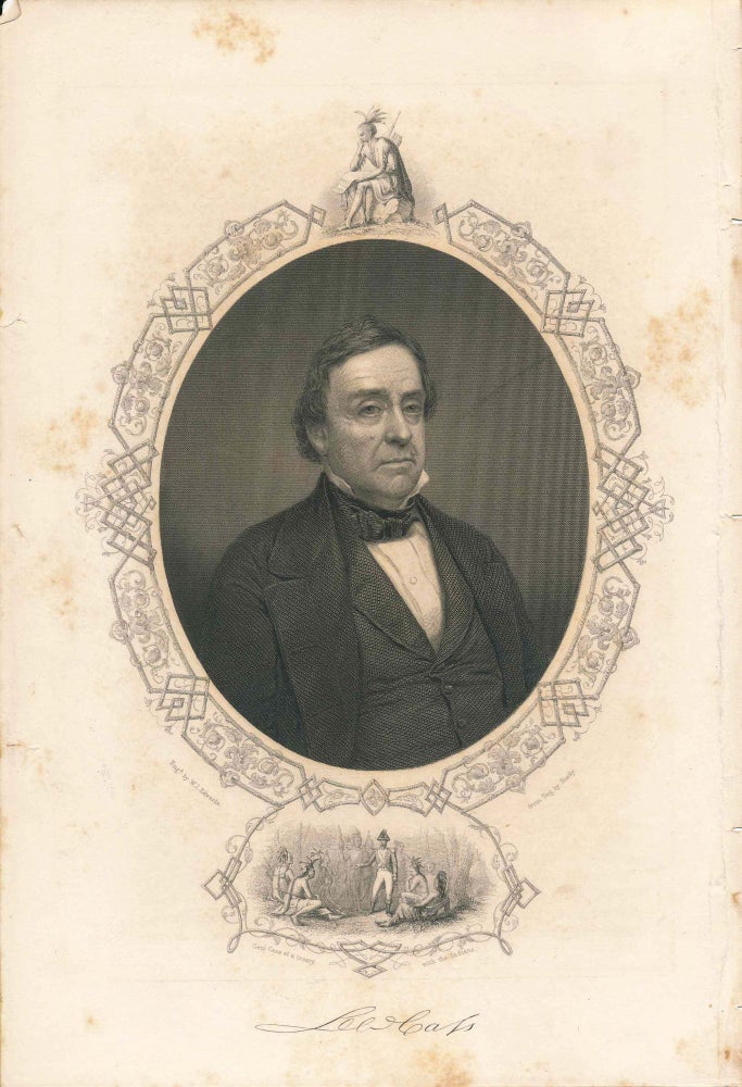 Item #34484 Engraved Portrait of General Lee [Lewis] Cass (print)