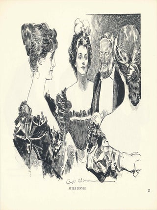 Item #34488 "After Dinner" print. Charles Dana Gibson