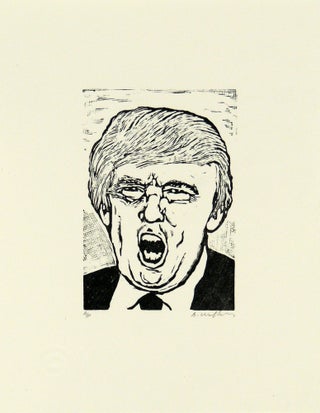 Item #34610 The Hunting of the Snark - Frontispiece print of Trump - (print ONLY). Cheshire Cat...