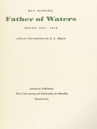 Father of Waters: Poems 1965-1976